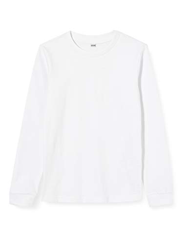 Build Your Brand Boys Kids Longsleeve T-Shirt, White, 158/164