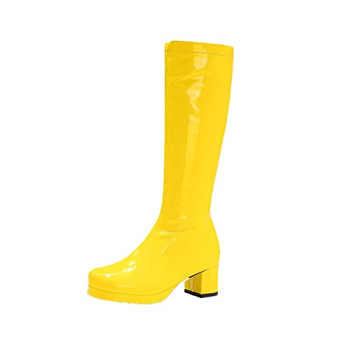 JUANMAO Mitte Wade Stiefel Langschaft Cowboy Stiefel Langschaft...