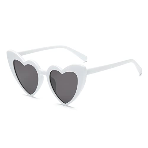 YAMEIZE Vintage Love Heart Sonnenbrille für Damen UV400...