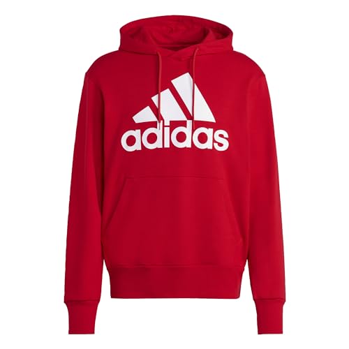 Adidas IC9365 M BL FT HD Sweatshirt Men's Better Scarlet XL