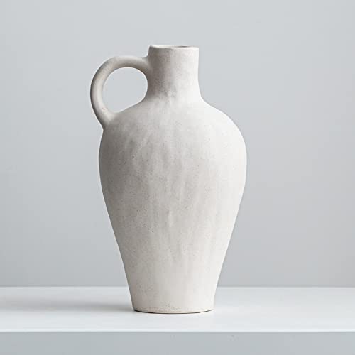 Weiße Keramikvase, antike Keramikvase, kreative Vase, Moderne...