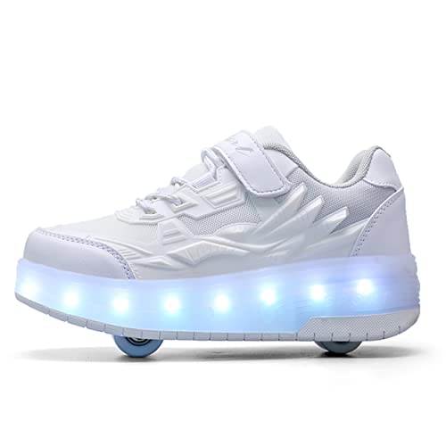 Junge Mädchen Schuhe Kinderschuhe mit Rollen LED Leuchtend...