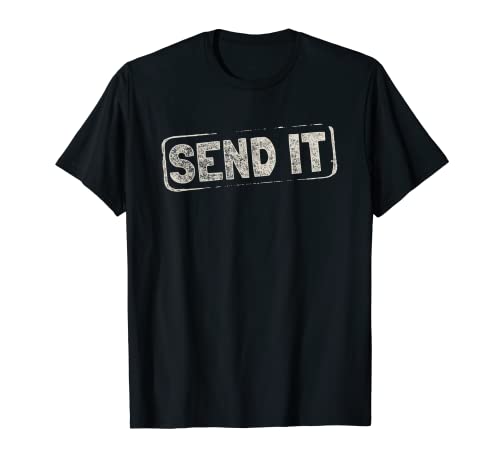 Senden Sie es Klettern Slang Design T-Shirt