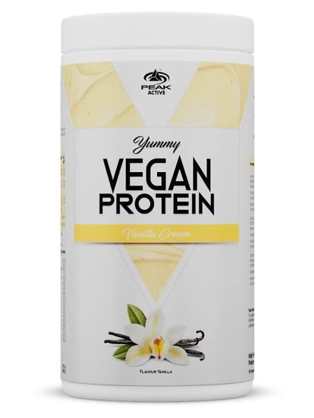 PEAK Yummy Vegan Protein - 450g Geschmack Vanilla Cream I 15...
