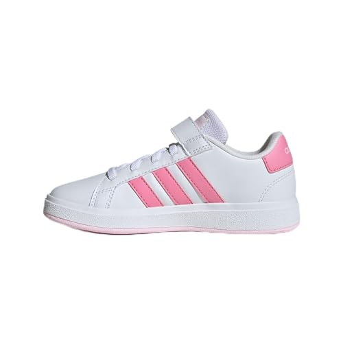 adidas Unisex Kinder Grand Court EL K Sneaker, White/Pink, 31 EU