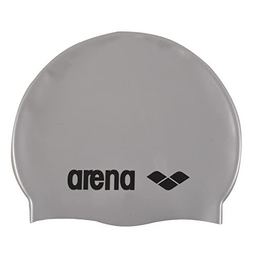 arena Classic Unisex Silikon-Badekappe, Schwimmkappe für Frauen...