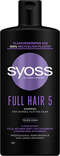 Syoss Shampoo Full Hair 5 (440 ml), Volumen Shampoo für dünnes...