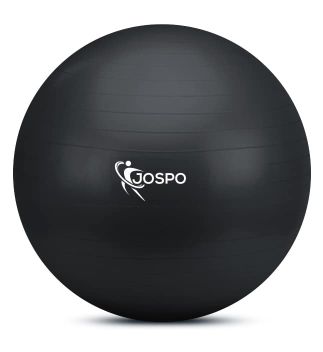 Jospo® Gymnastikball mit Ballpumpe, Fitness Sitzball, Büro,...