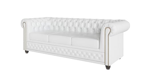 S-Style Möbel George Sofa 3-Sitzer Chesterfield-Sofa für...