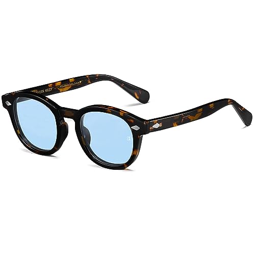 SHEEN KELLY Retro Hochauflösend ovale Sonnenbrille für Männer...
