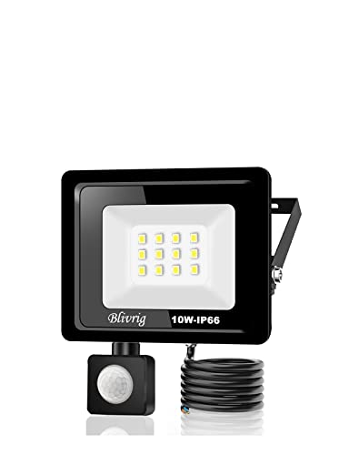 10w led strahler bewegungsmelder,1000LM LED Strahler Außen mit...