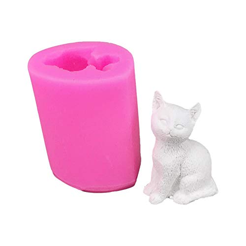 Silastic Mold, 3D Kleine Katzekerzenform, DIY Silikonform zur...