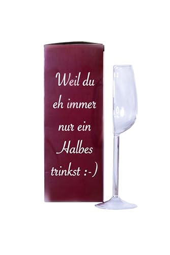 Silver-Stage Halbes Weinglas - Großes witziges Geschenk an...