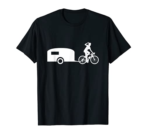 Fahrradwohnwagen Fahrrad Wohnwagen Radfahrer T-Shirt