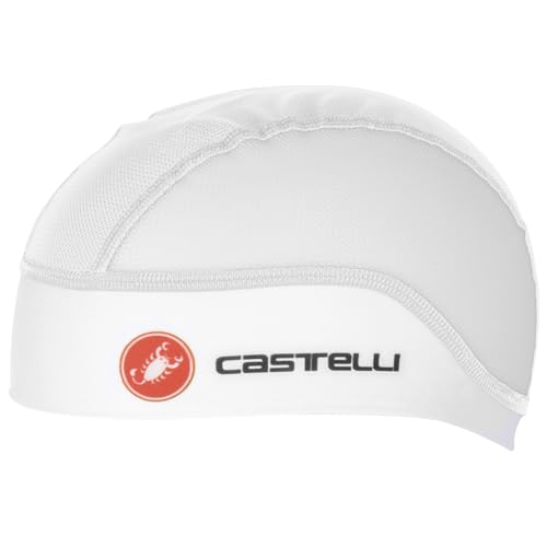 CASTELLI Herren Summer Skullcap cap, Weiß, Einheitsgröße EU