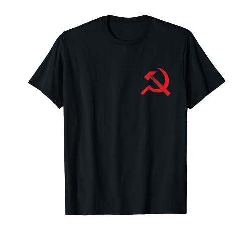 Vintage CCCP UdSSR Hammer Sichel Flagge Soviet Distressed T-Shirt