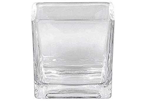 Sandra Rich RF 75-75 'Cube' Vase / Windlicht Glas Würfel, eckig,...