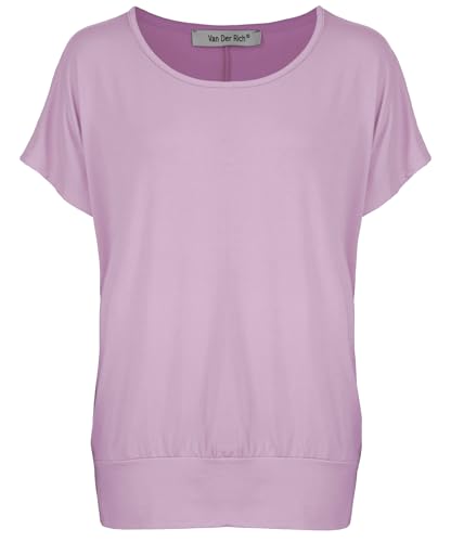 Van Der Rich ® - T-Shirt Rundhalsausschnitt - Damen (Rosa, M)