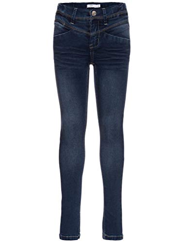 NAME IT Mädchen Stretch-Jeans Skinny Fit Dark Blue Denim 146