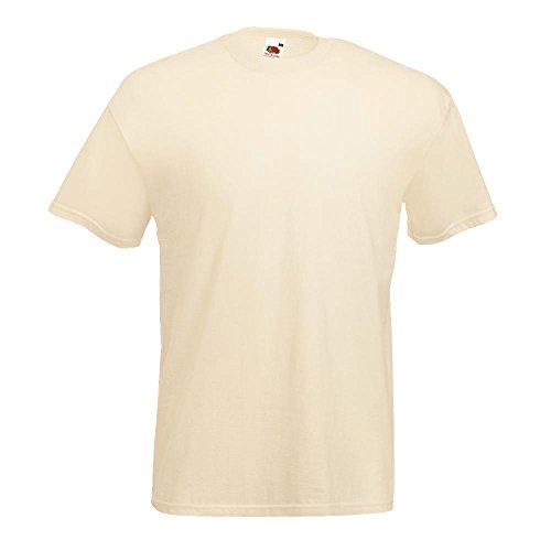 Fruit of the Loom - Classic T-Shirt 'Value Weight' XL,Natural