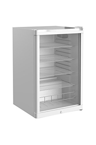 Glastür-Kühlschrank 84,5 x 54,0 x 55,0 cm weiß |...