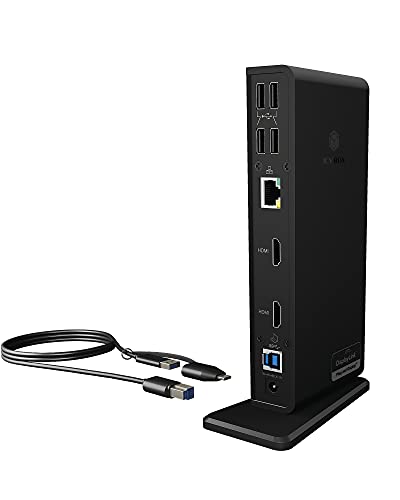 ICY BOX USB-C Docking Station (11-in-1) für 2 Monitore (2x...