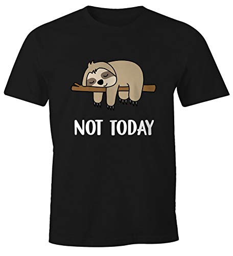 MoonWorks Lustiges Herren T-Shirt Not Today Chillen Fun-Shirt...