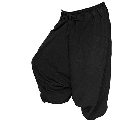 PANASIAM Aladin Pants Cotton 'Nature', Black, XL