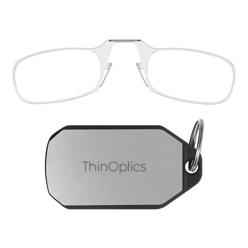 ThinOptics-Lesebrillen als Schlüsselanhänger. Transparenter...