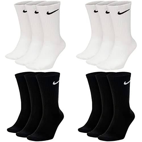 Nike 6 Paar Everyday Lightweight Crew SX7676 Tennis Socke weiß...