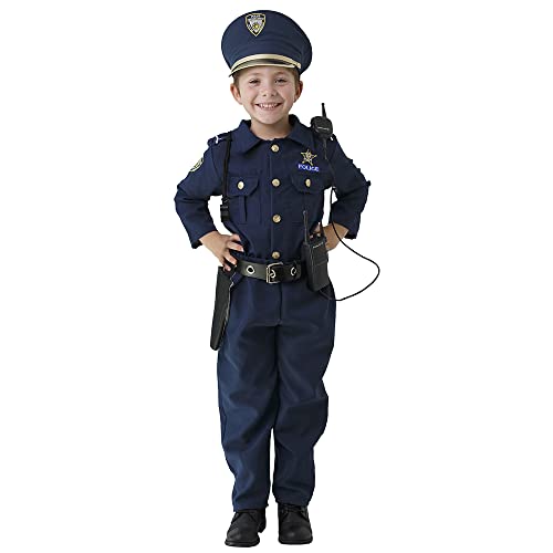 Dress Up America Polizeikostüm für Jungen – Hemd, Hose, Hut,...
