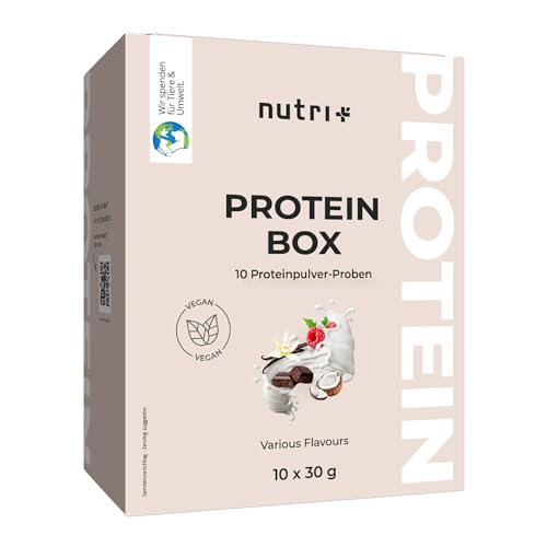 Nutri + Protein Probierpaket (10x 30g) - Vegan Proteinpulver Mix...