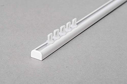 Rollmayer Aluminium Gardinenschiene Mini im Weiß mit...