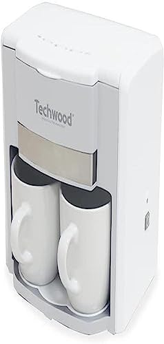 Techwood 2-Cup Pour-Over Coffee Maker (White)