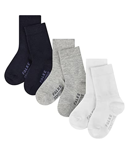 FALKE Unisex Baby Socken Sensitive 3-Pack B SO Baumwolle mit...
