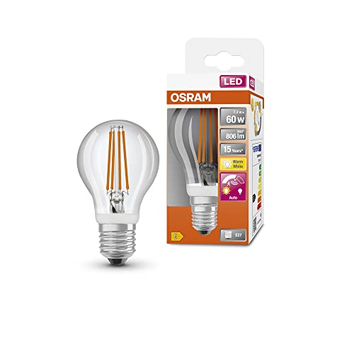 OSRAM Star+ LED-Lampe mit Bewegungssensor für E27-Sockel,...