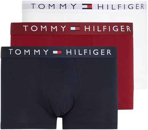 Tommy Hilfiger Herren Boxershorts Trunks Unterwäsche, Mehrfarbig...