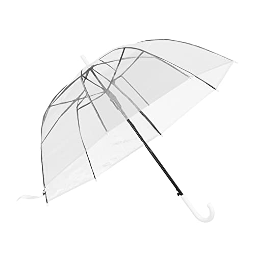 ColdShine Durchsichtiger Regenschirm Durchsichtig Stockschirm...