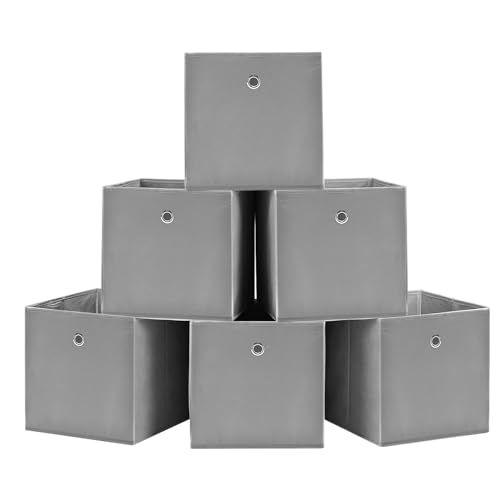 KingSaid 6 Stück Faltbox Faltbare Aufbewahrungsbox 32x32x32cm...
