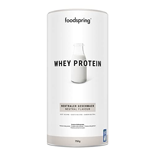 foodspring Whey Protein Pulver Neutral – Mit 24g Eiweiß zum...
