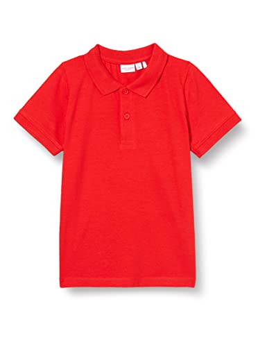 NAME IT Boy's NKMVILUKAS SS Polo Shirt, Adrenaline Rush, 158/164