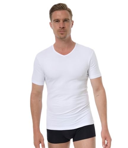 Nur Der T-Shirt Cotton 3D-Flex V-Ausschnitt weiche &...