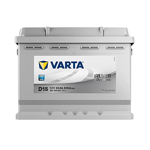 VARTA Silver Dynamic D15 Autobatterie, 563 400 061, 12 V, 63 Ah,...