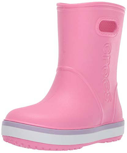 crocs Unisex-Kinder Crocband Rain Boot K Gummistiefel, Rosa (Pink...