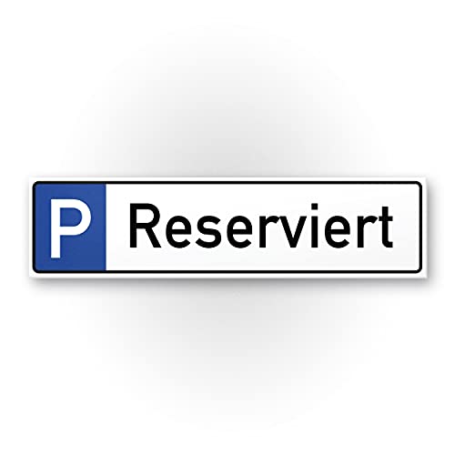 Komma Security Parkplatz Reserviert Schild 40 x 10 cm...