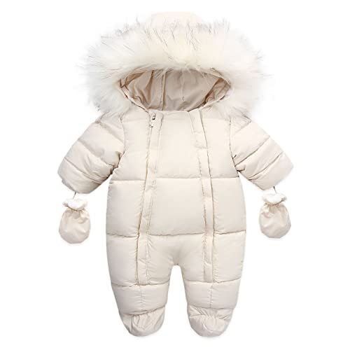 Baby Schneeanzug Fleece Strampler Winter Overalls Säugling...
