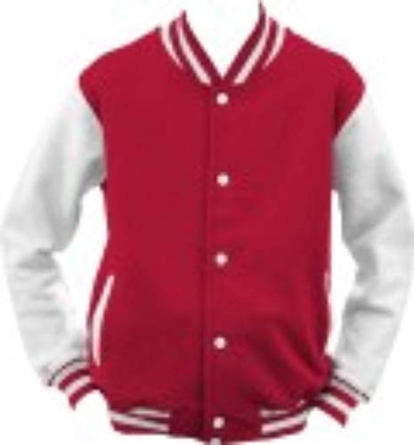 ShirtInStyle College Jacke Jacket Retro Style; Farbe RotWeiss,...
