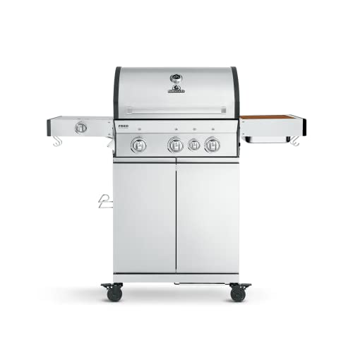 BURNHARD 3-Brenner Gasgrill FRED Deluxe 2023 inkl. Backburner,...