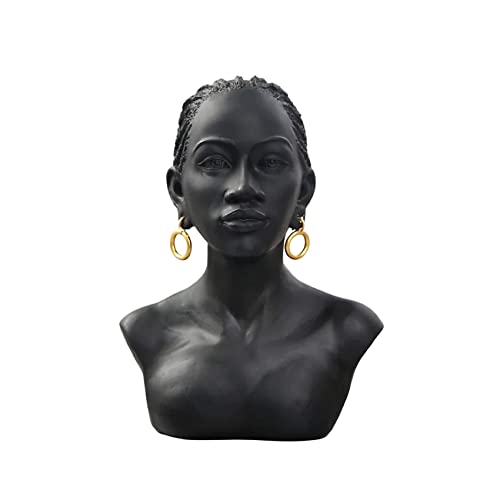 QIANLING Schwarze Afrikanische Frauenbüste Statuen, Modernes...