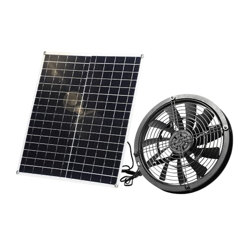 SUNYIMA Solar Ventilator, 20W Wetterfester Solar Powered Fan mit...